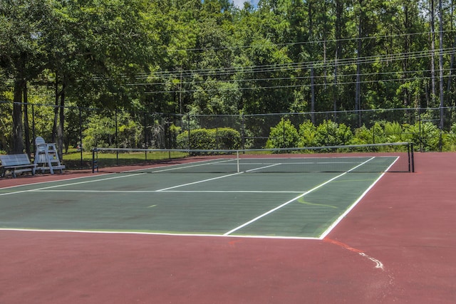 view of sport court