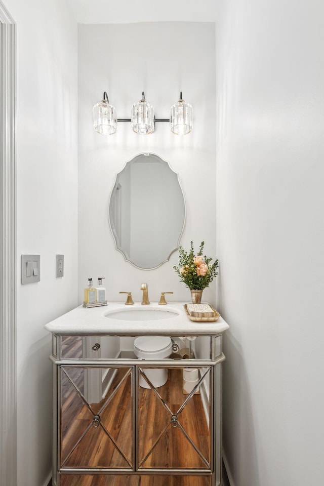 bathroom featuring vanity