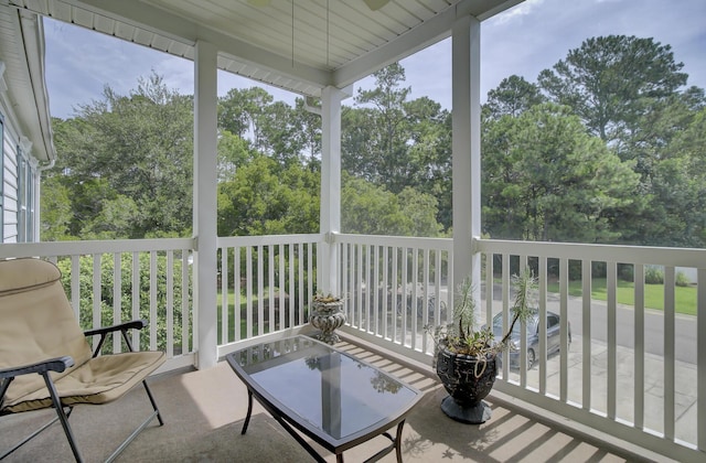 sunroom / solarium featuring a wealth of natural light