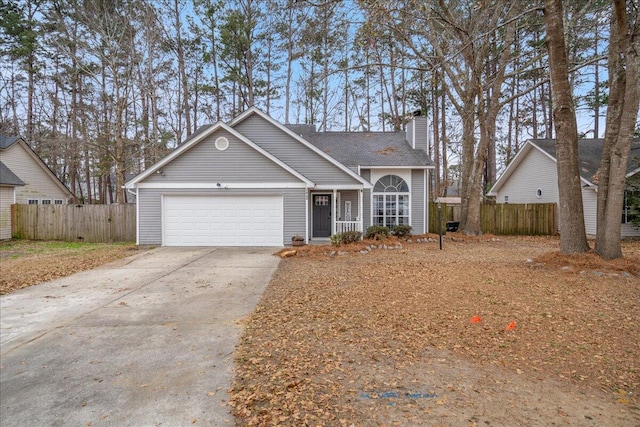 view of front of house featuring a garage