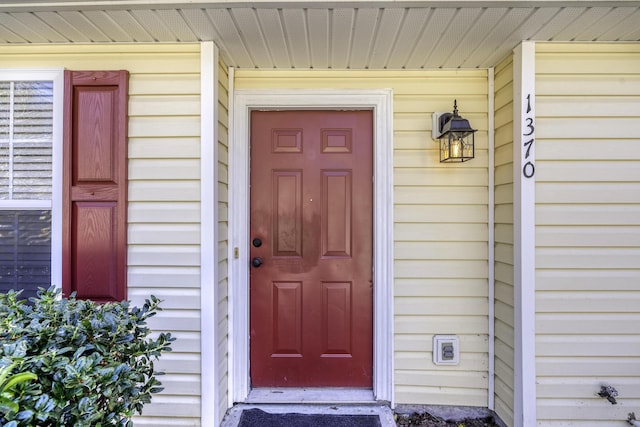 view of entrance to property