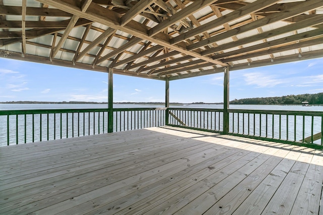 1085 Harts Bluff Rd, Wadmalaw Island, SC 29487 - wooden terrace featuring a water view