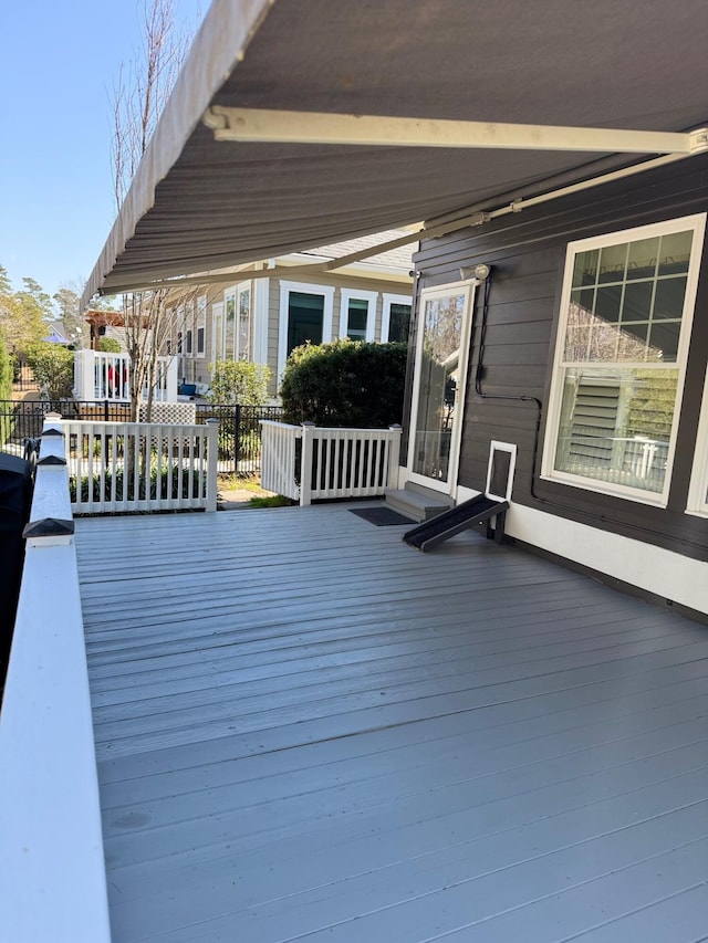 view of wooden terrace