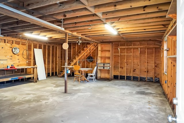 view of basement