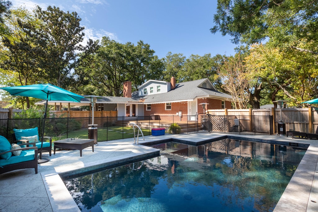 view of pool with a patio area