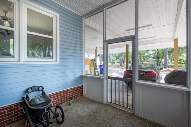 sunroom / solarium featuring a wealth of natural light