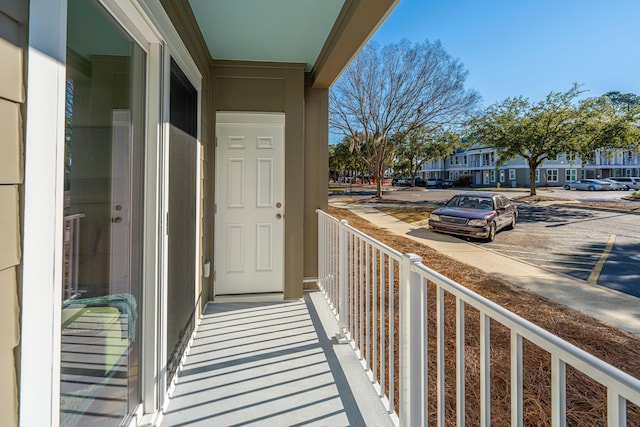 view of balcony