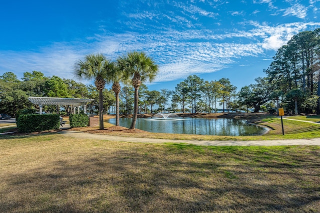 view of water feature