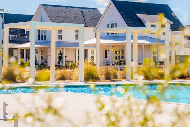 564 Scholar Way, Summerville, SC 29486 - back of house featuring an outdoor pool
