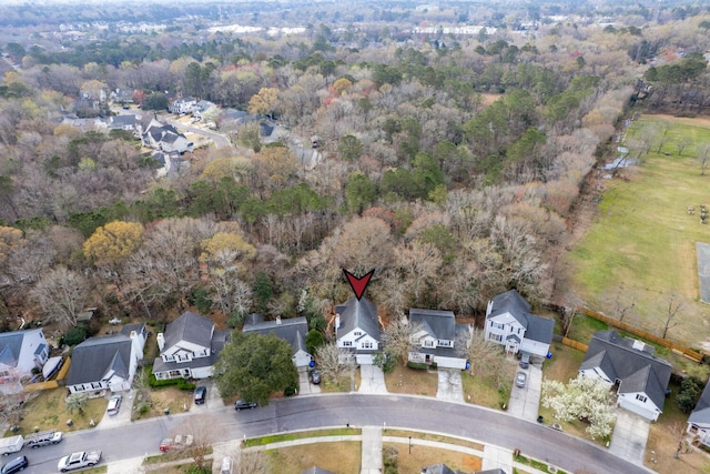 birds eye view of property featuring a residential view