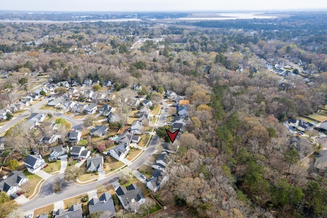 bird's eye view featuring a residential view