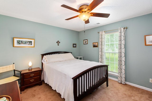 160 Syrr Run Rd, Saint George, SC 29477 - carpeted bedroom featuring baseboards and ceiling fan