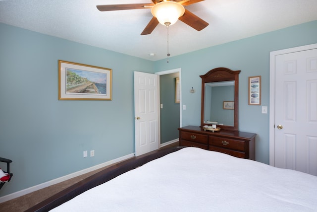 160 Syrr Run Rd, Saint George, SC 29477 - bedroom with baseboards and ceiling fan