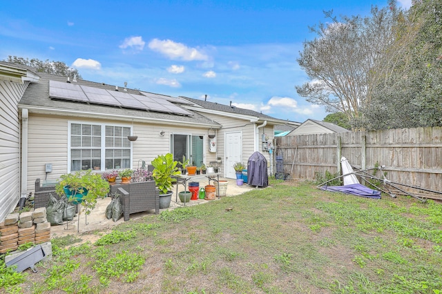 view of yard with a patio area