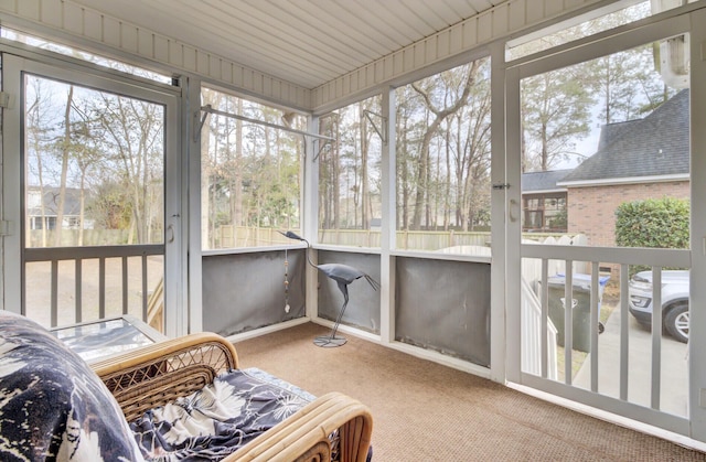 view of sunroom / solarium