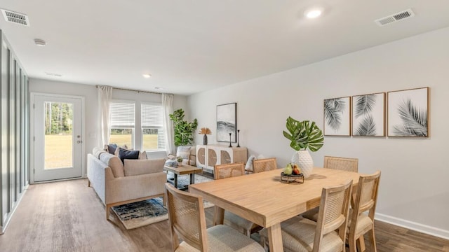 518 Golden Embers Way, Summerville, SC 29486 - dining area featuring light wood-style floors, recessed lighting, and baseboards