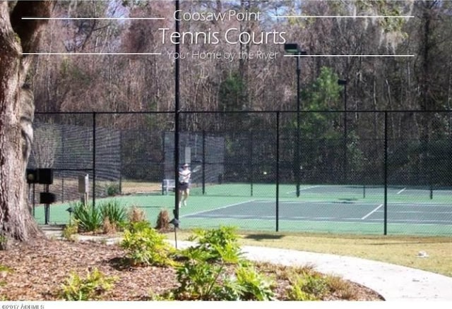 view of tennis court