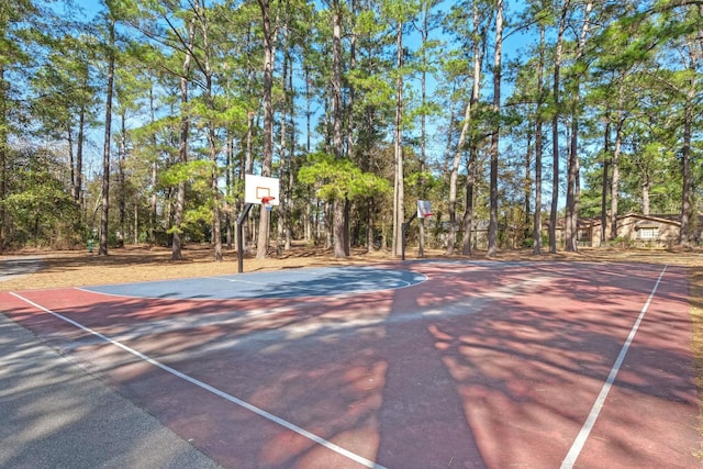 view of sport court with community basketball court