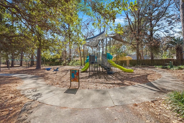 community playground featuring fence