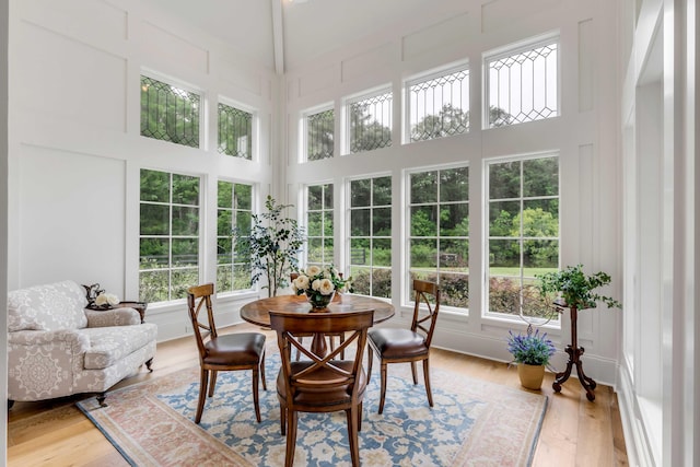 view of sunroom / solarium