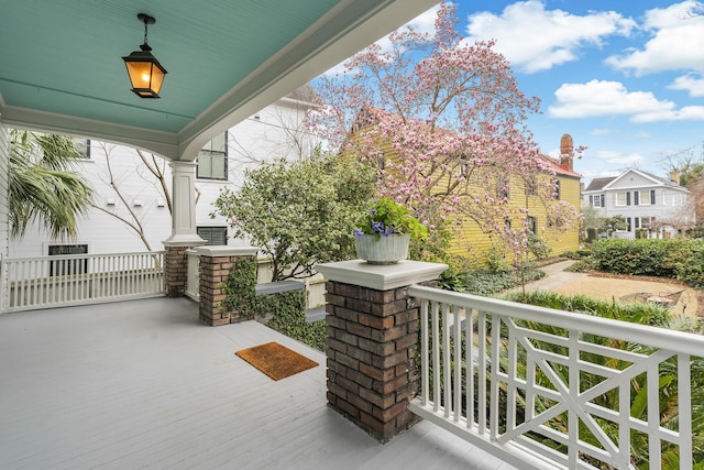 view of patio / terrace with covered porch