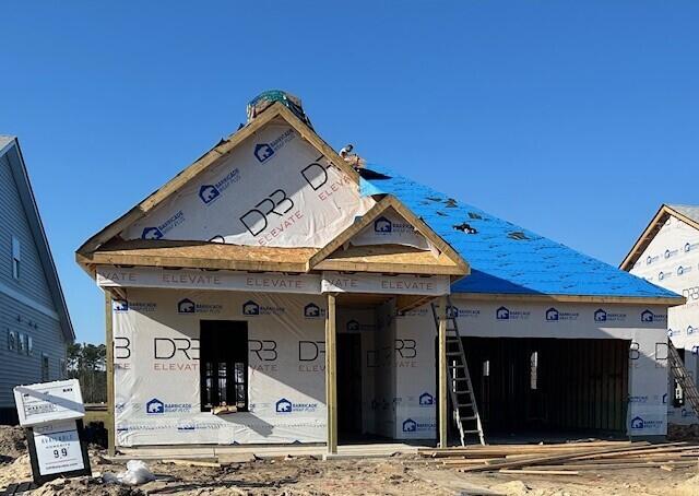 view of unfinished property