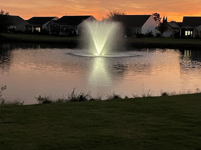 view of water feature