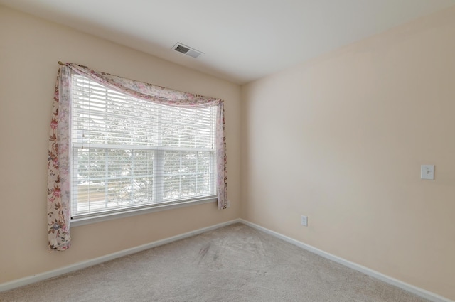 view of carpeted empty room