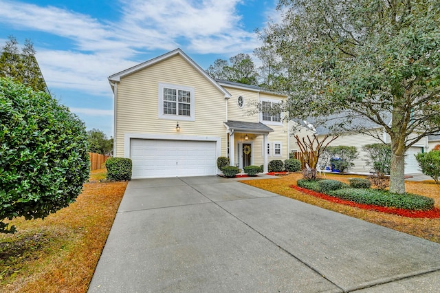 front facade featuring a garage