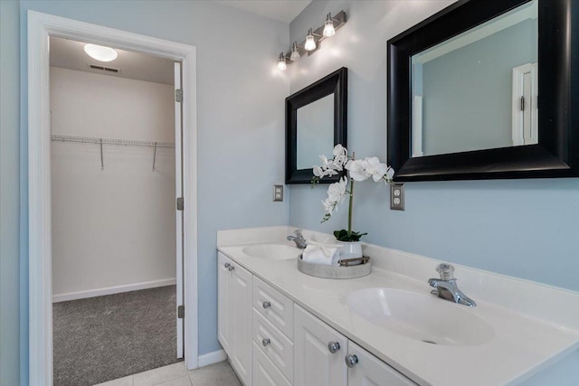 bathroom with vanity