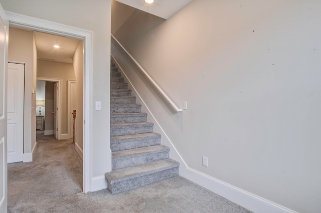 stairs with carpet