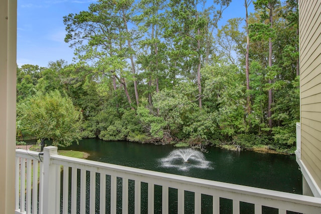 view of water feature