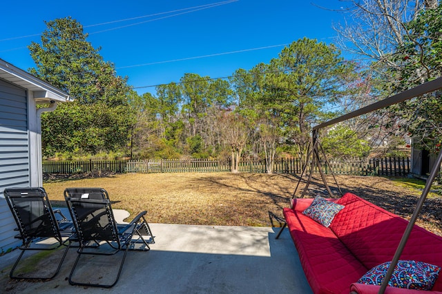 view of patio / terrace featuring a fenced backyard