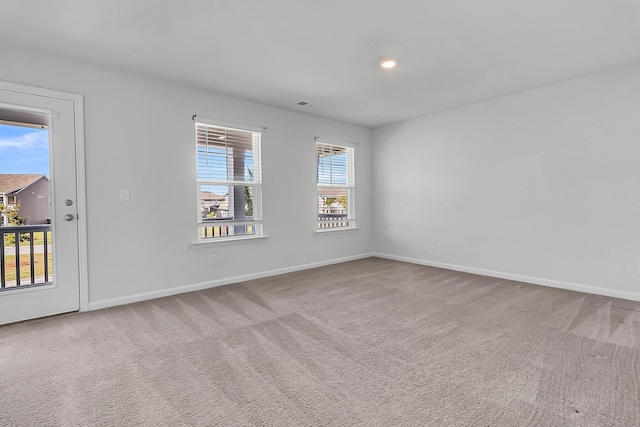 view of carpeted empty room