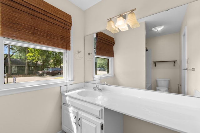4162 Murrells Inlet Rd, Murrells Inlet, SC 29576 - bathroom with plenty of natural light, vanity, and toilet