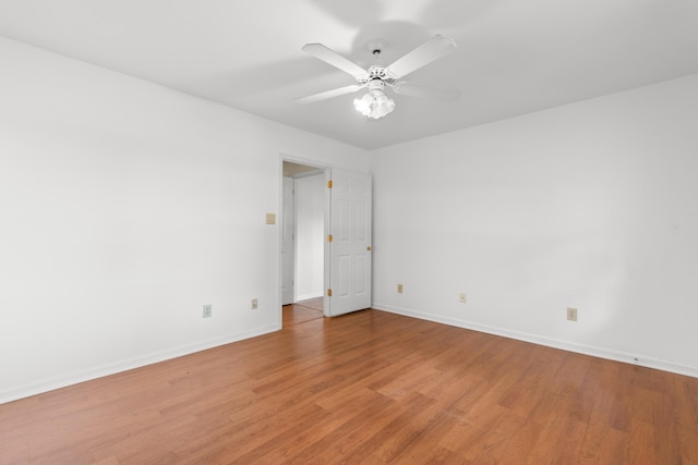 4162 Murrells Inlet Rd, Murrells Inlet, SC 29576 - unfurnished room with light wood finished floors, baseboards, and a ceiling fan