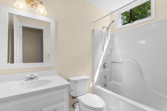 4162 Murrells Inlet Rd, Murrells Inlet, SC 29576 - bathroom featuring toilet,  shower combination, and vanity