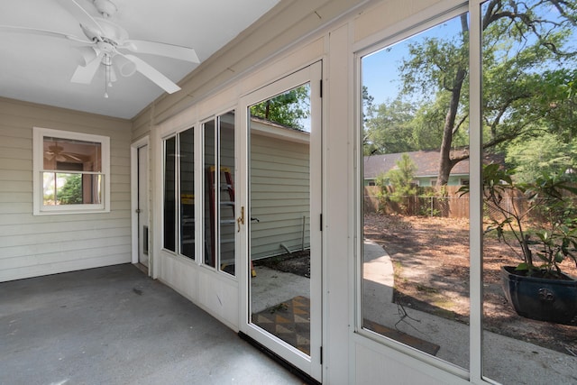 4162 Murrells Inlet Rd, Murrells Inlet, SC 29576 - unfurnished sunroom with ceiling fan