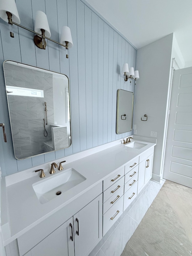 2790 Burden Creek Rd, Johns Island, SC 29455 - full bath featuring double vanity and tiled shower
