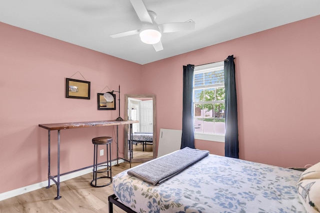 334 Water Oak Dr, Goose Creek, SC 29445 - bedroom featuring light wood-style floors and a ceiling fan