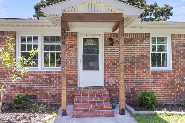 334 Water Oak Dr, Goose Creek, SC 29445 - doorway to property with brick siding and crawl space