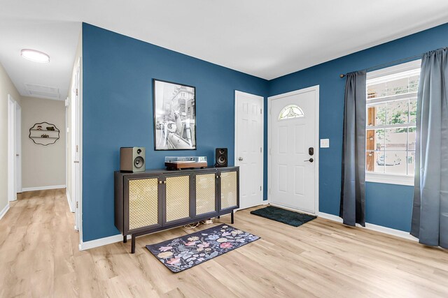 334 Water Oak Dr, Goose Creek, SC 29445 - foyer entrance with wood finished floors and baseboards