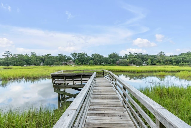 dock with a water view