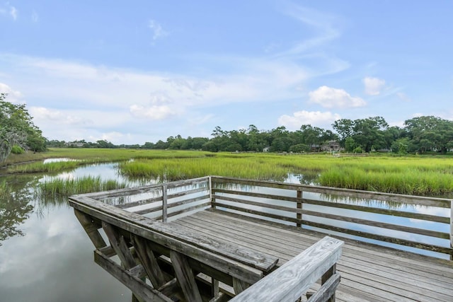 dock with a water view
