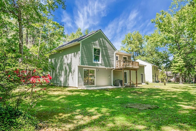 105 Brailsford Rd, Summerville, SC 29485 - rear view of house with a patio area, a lawn, and a deck