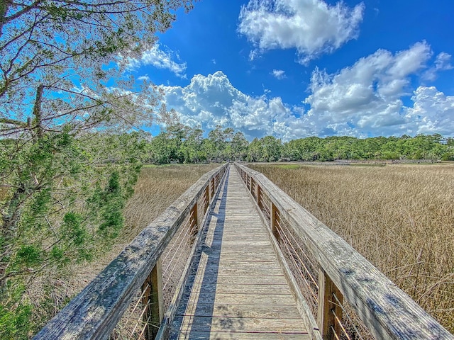 view of dock