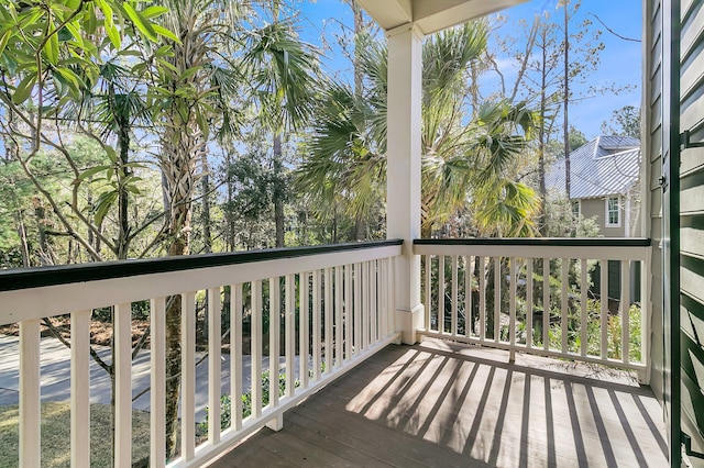 view of balcony