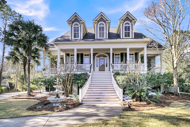 view of front facade with covered porch