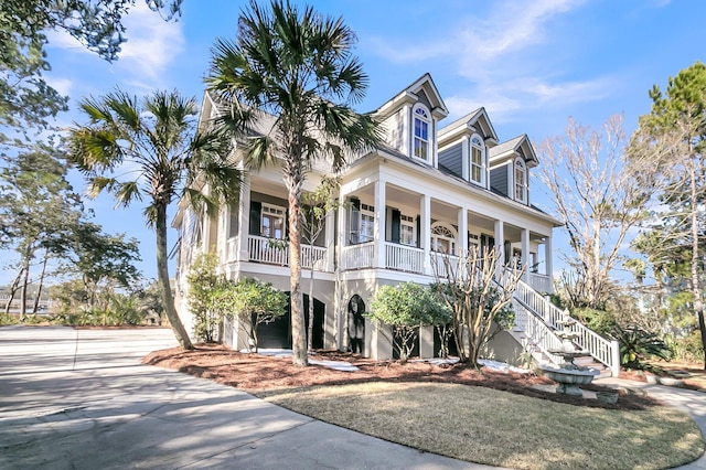 view of front of home featuring a porch