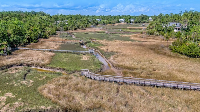 drone / aerial view featuring a rural view